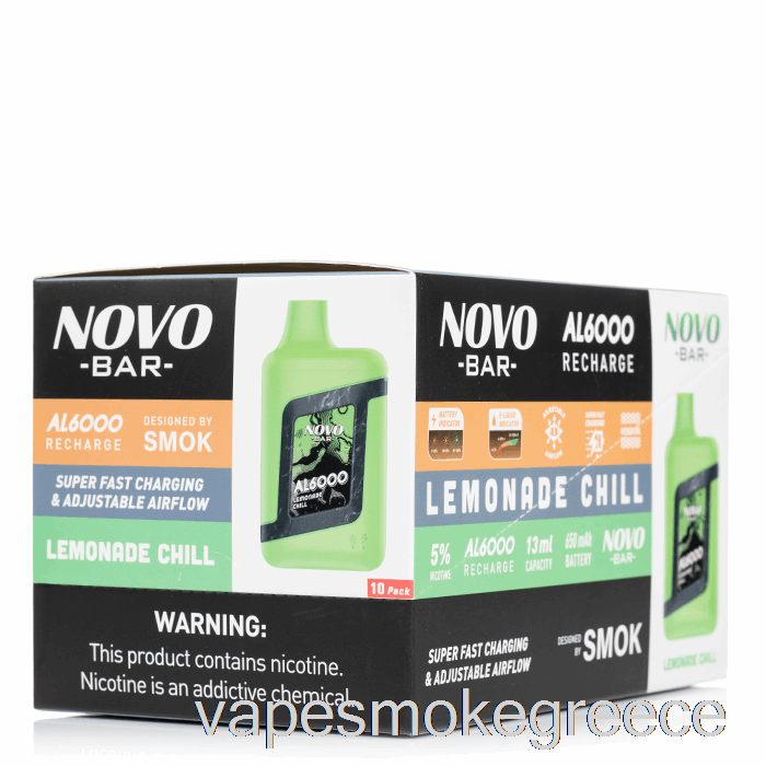 Vape Greece [10-pack] Smok Novo Bar Al6000 μιας χρήσης